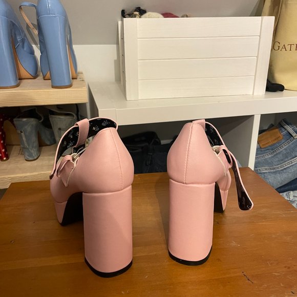 Pink Dolls Kill Platform heels - Picture 2 of 4